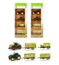 1:60 回力合金模型 农夫车+四款后拖斗