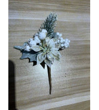 白色小花 圣诞小插枝（含税 bruto）