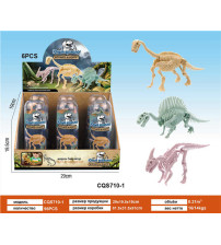 拼装恐龙化石(3款混装)6只/盒