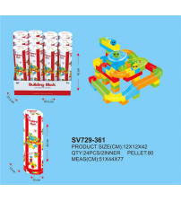 80PCS积木轨道 12筒/盒