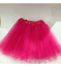 40CM 新款金粉纱裙 粉红色