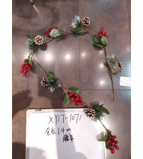 XY17-1071 圣诞松果藤条 3个/opp(含税 bruto）