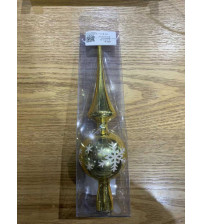 26cm新树顶彩绘.1个/pvc盒  金色 10/盒 (含税 bruto)