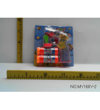 透明新常规带四灯光泡泡枪