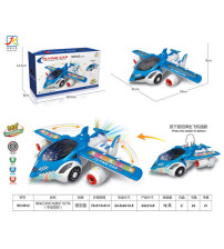电动万向灯光音乐飞行车（手动变形）