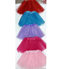30cm小孩烫金粉纱裙