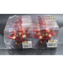 12cm五角星彩绘.1个/pvc盒.6盒/中包.红色