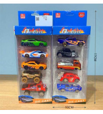 1:64滑行小跑车5只3款混装