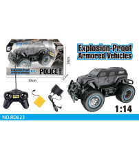 1:14 4通特警遥控车  前进 后退 左转 右转 停止(不含税 neto)