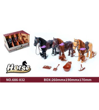 马槽展示盒3只饰品马+配件（不含税 neto）