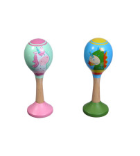 wooden unicorn dragon maracas
