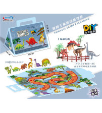 益智场景恐龙DIY套装14PCS（恐龙均为6寸）