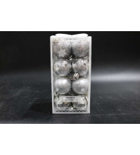 圣诞球 银色 4cm