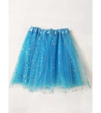 40cm亮片五星纱裙 蓝色