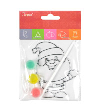 Świąteczny witrażyk z farbkami