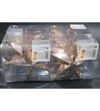 12cm五角星彩绘.1个/pvc盒.6盒/中包.香槟