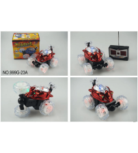 四通遥控音乐翻斗车两款混装白轮彩盒