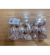 11cm亮光糖果彩绘.5个/pvc盒.10盒/中包.香槟(含税 bruto)