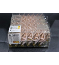 6cm八角星彩绘.6个/pvc盒.香槟色