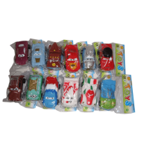 12款汽车总动员2每款1只惯性功能+3个纽扣电池带开关红蓝双闪灯混装