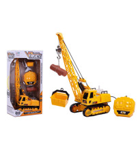 线控闪光音乐履带工程车（起重机、8通带音乐3颗7彩灯）（不含税 neto）