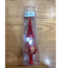 23cm新树顶彩绘.1个/pvc盒 红色 10/盒中包 (含税 bruto)